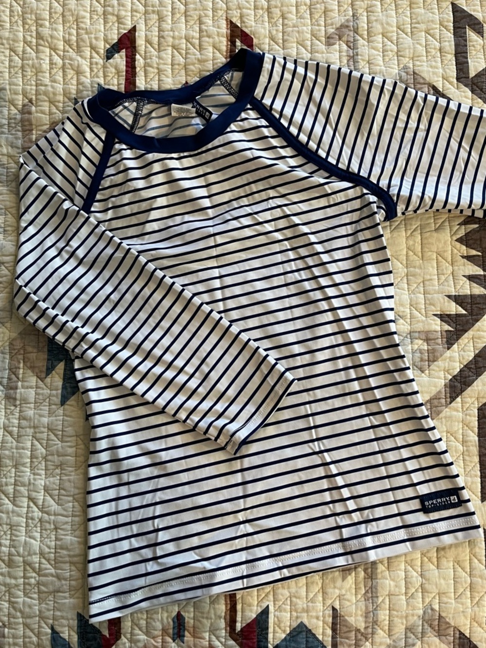 Sperry Striped Rash Guard
